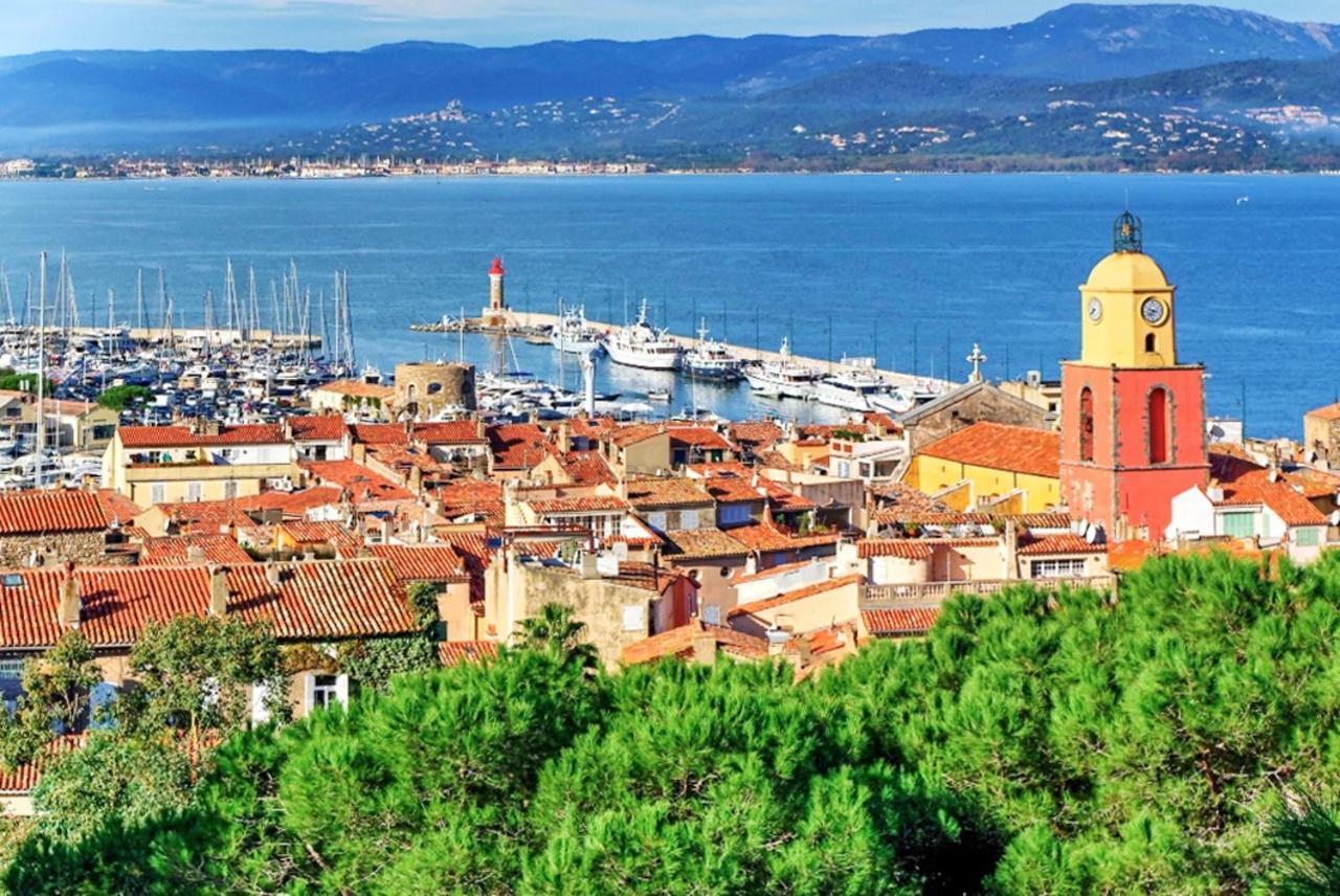 Maison Charmante A Cogolin Avec Vue Sur La Mer Et Piscine Εξωτερικό φωτογραφία